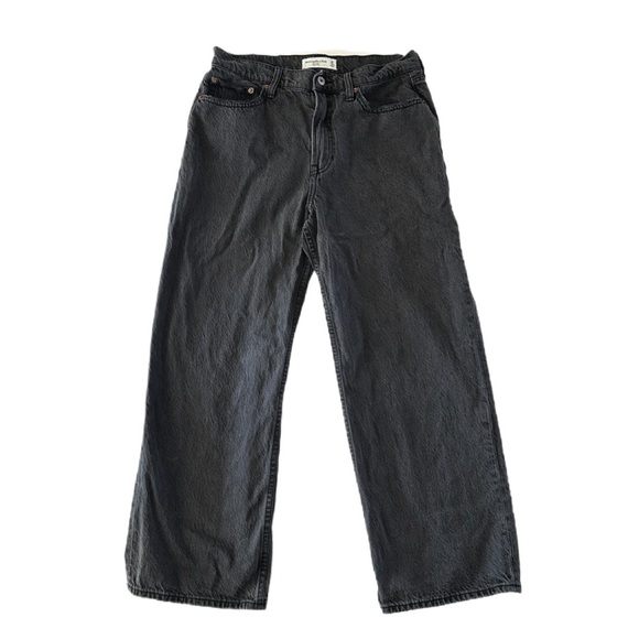 Abercrombie & Fitch The Loose High Rise Grey Jeans -Women’s 29/8XS - Picture 2 of 11